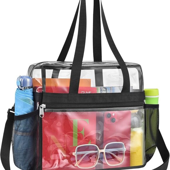 Checkpoint Friendly Clear Bag 12x6x12 – Stylish & Customizable for Any Occasion - Picture 1 of 6